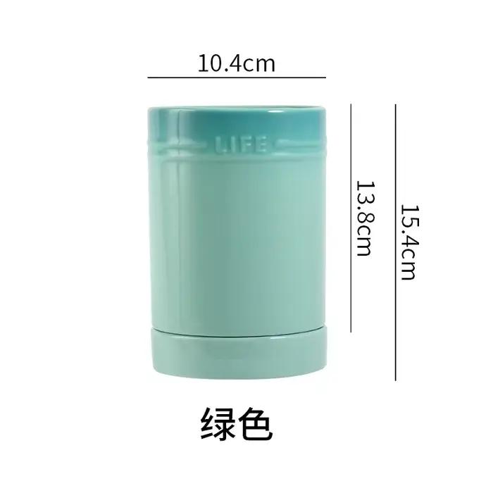 Porte-ustensiles de cuisine en porcelaine pour comptoir