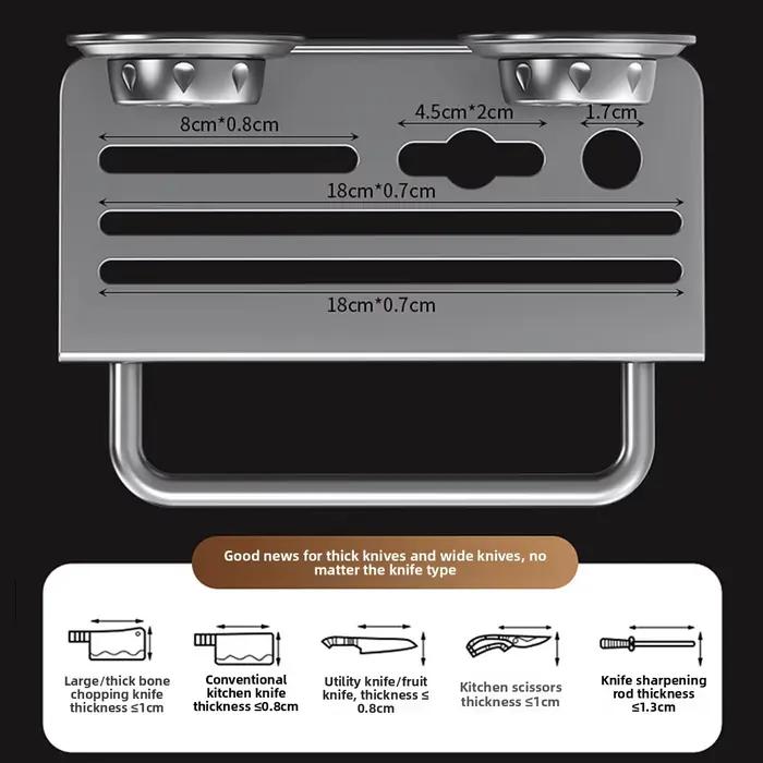 Support de rangement mural pour cuisine