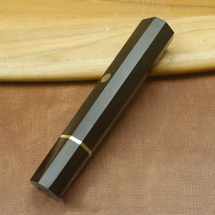 Manche de couteau en ébène noir