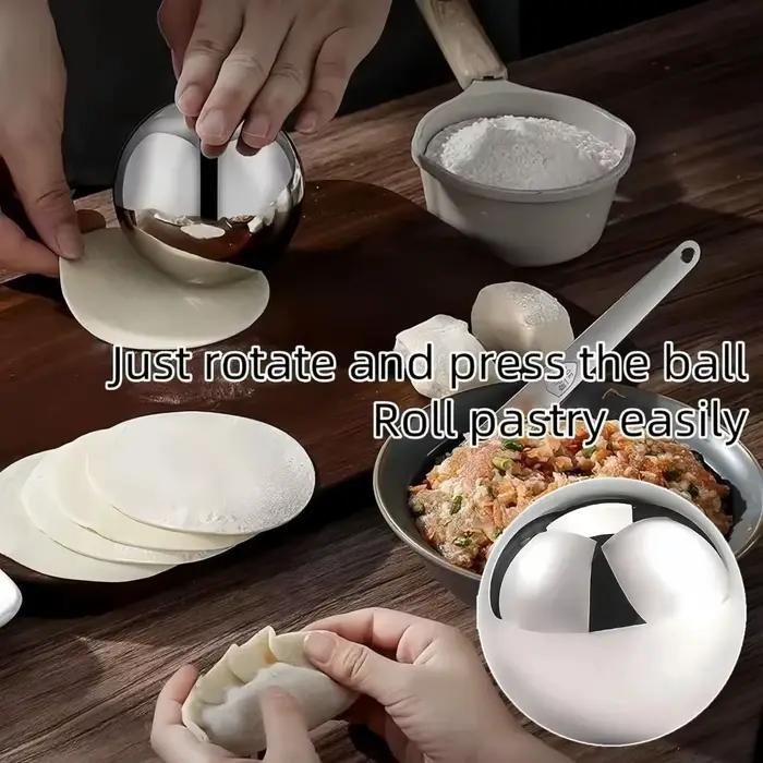 Boule de pâte à rouler en acier inoxydable