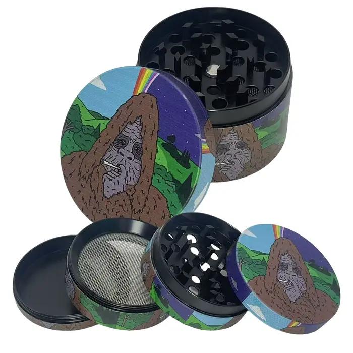 Moulin à herbes en métal Gorilla 50/63 mm, 4 couches, moulin à épices manuel, mortier à poivre, broyeur d'herbes, de tabac, accessoires pour cigarettes