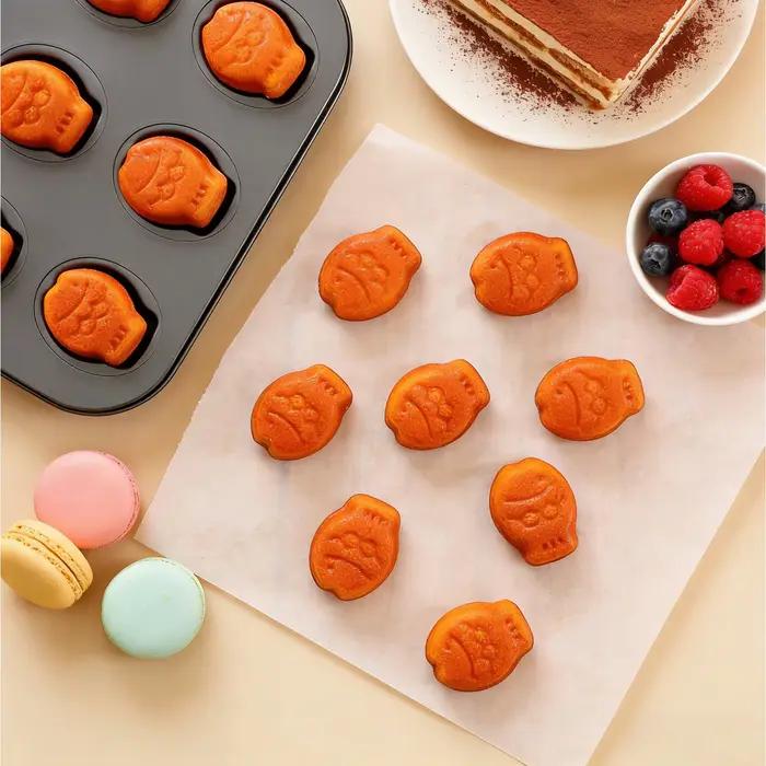 Moule à pâtisserie en forme de poisson à 9 cavités pour madeleines