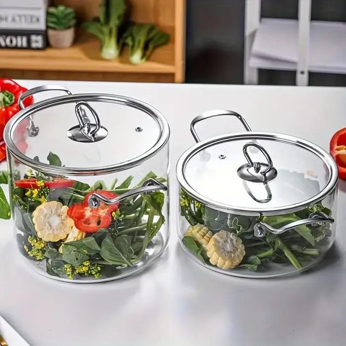 Casserole en verre 5, 5 L avec couvercle