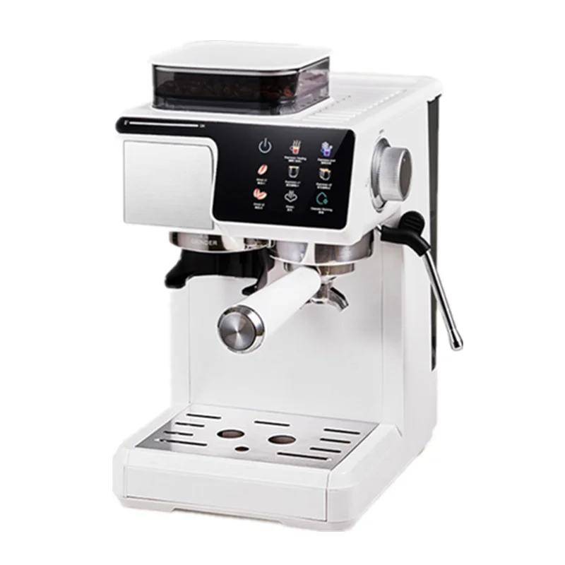 Machine à café 2-en-1 pour boissons chaudes et froides avec moulin intégré et mousseur à lait |   Ma