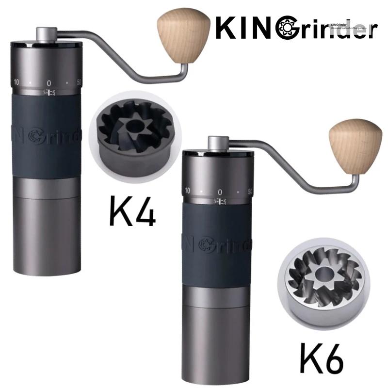 Kingrinder K4 /K6 moulin à café manuel moulin portable 420 acier inoxydable 48mm acier inoxydable ti