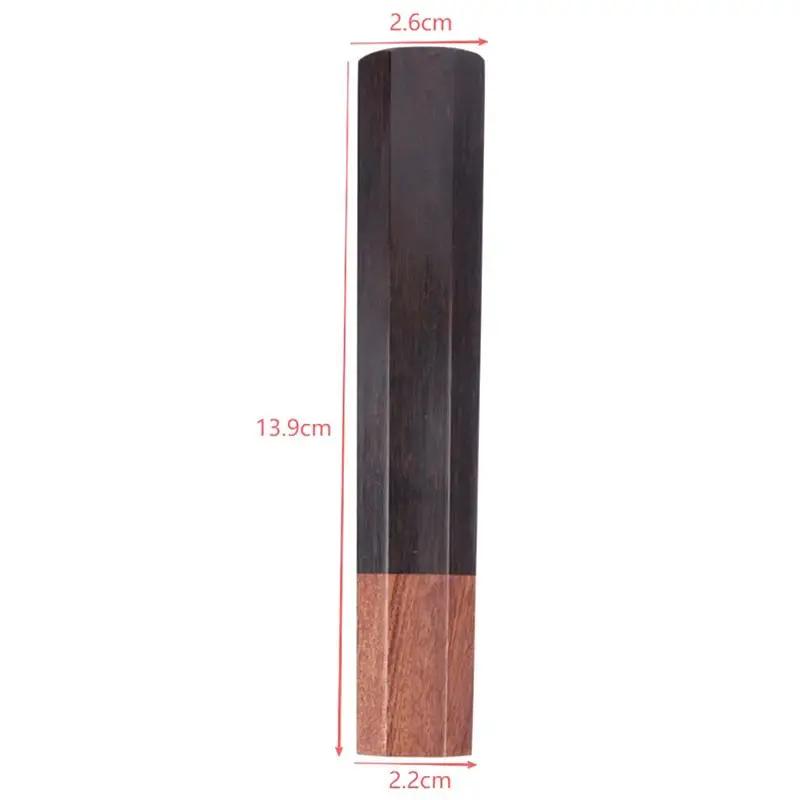 ▪ Manche de couteau de cuisine DIY en bois naturel écologique pour la fabrication de couteaux, acces