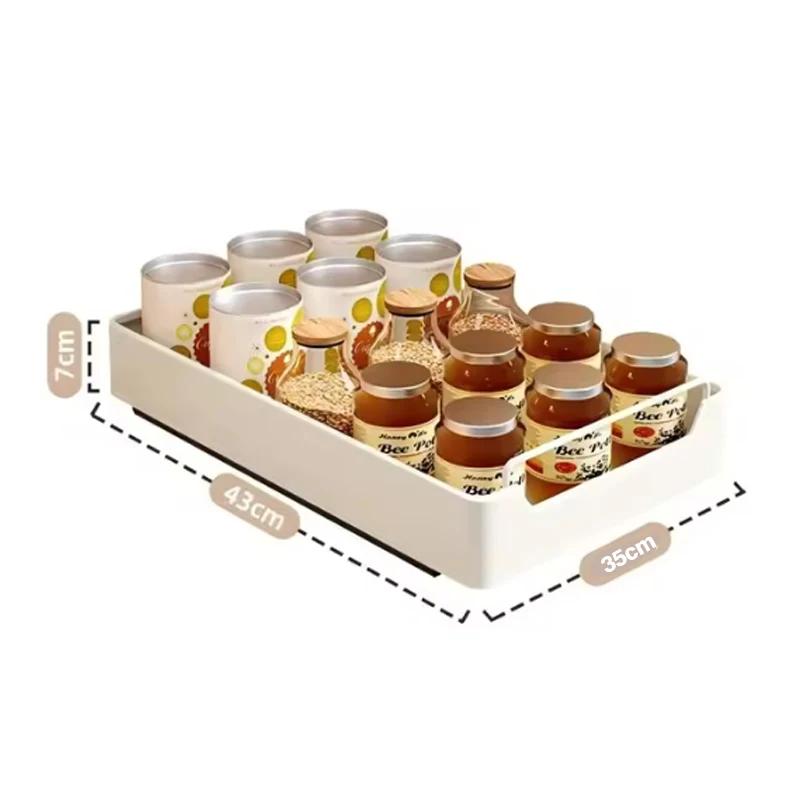 Support de rangement en métal pour cuisine avec rails coulissants, tiroir extractible, plateau de ra