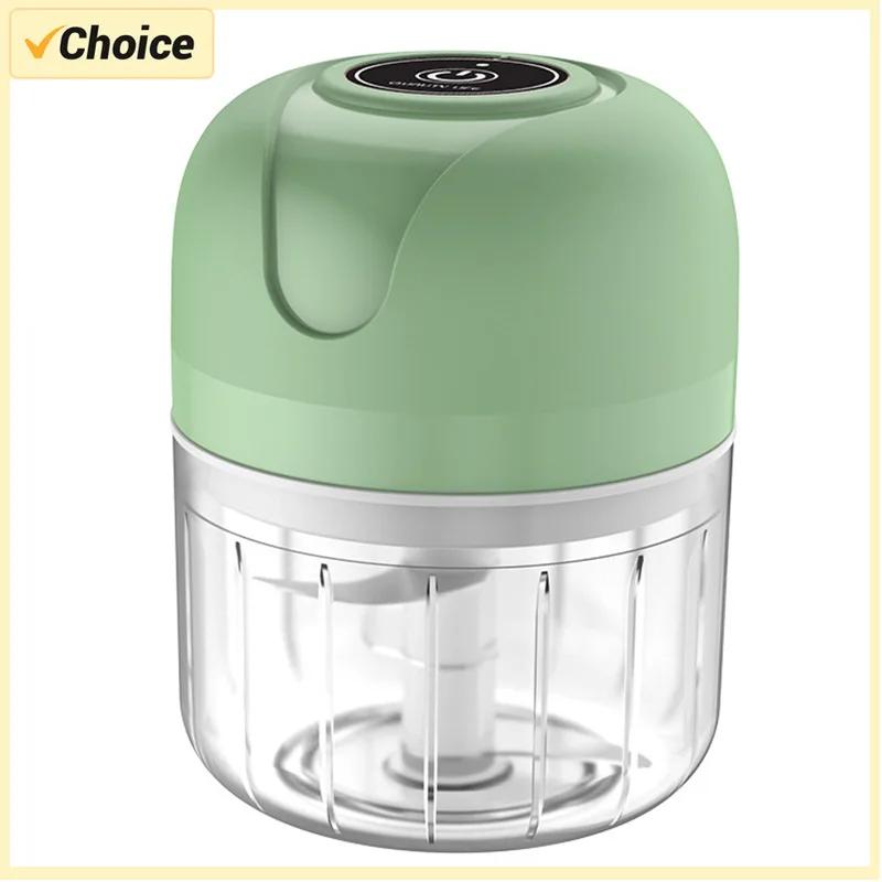 Broyeur d'ail électrique de 250ml, hachoir alimentaire de cuisine, hachoir à viande Portable USB, ha
