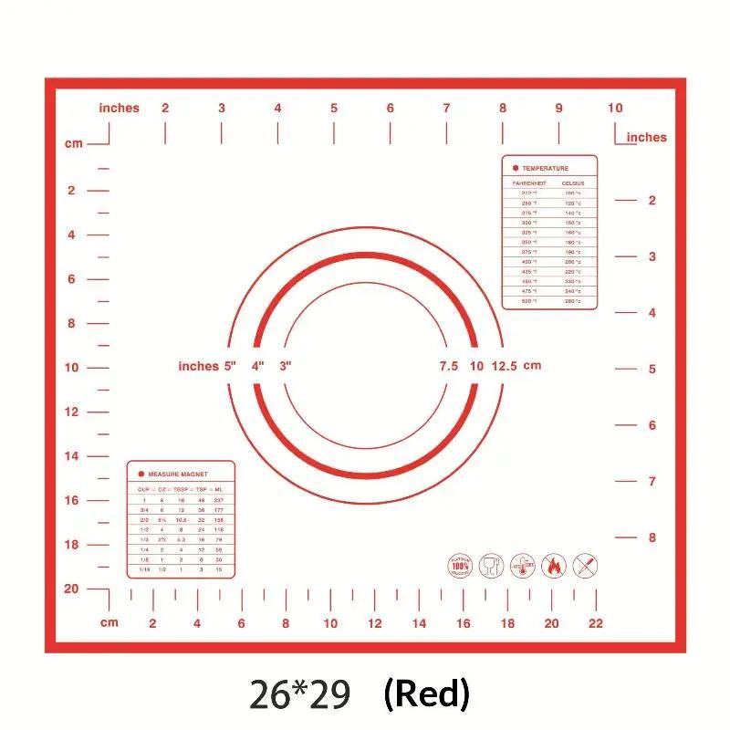 Tapis de cuisson en Silicone, tapis de pâtisserie roulant, pétrissage, crêpes de cuisine, pâte à Piz