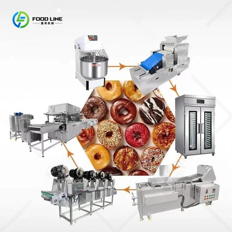 Machine à beignets automatique commerciale personnalisée, ligne de production de beignets, ligne de