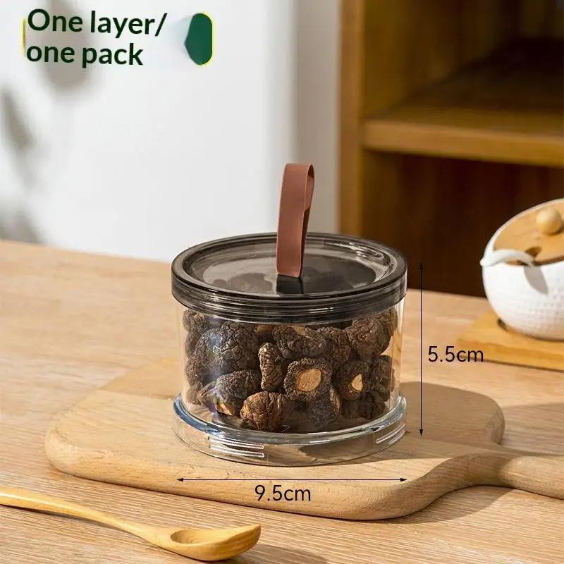 Bocaux hermétiques pour assaisonnements de cuisine, organisateur de rangement empilable, design peu 