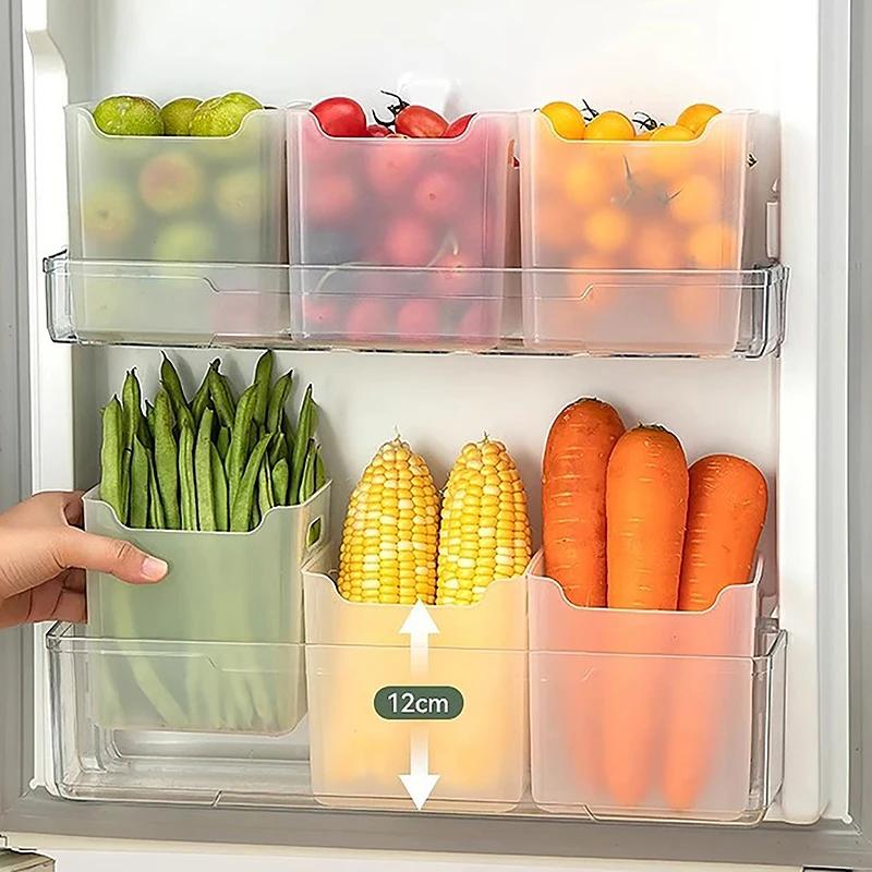 Boîtes de rangement pour réfrigérateur, bac à légumes pour fruits et épices, récipient pour aliments