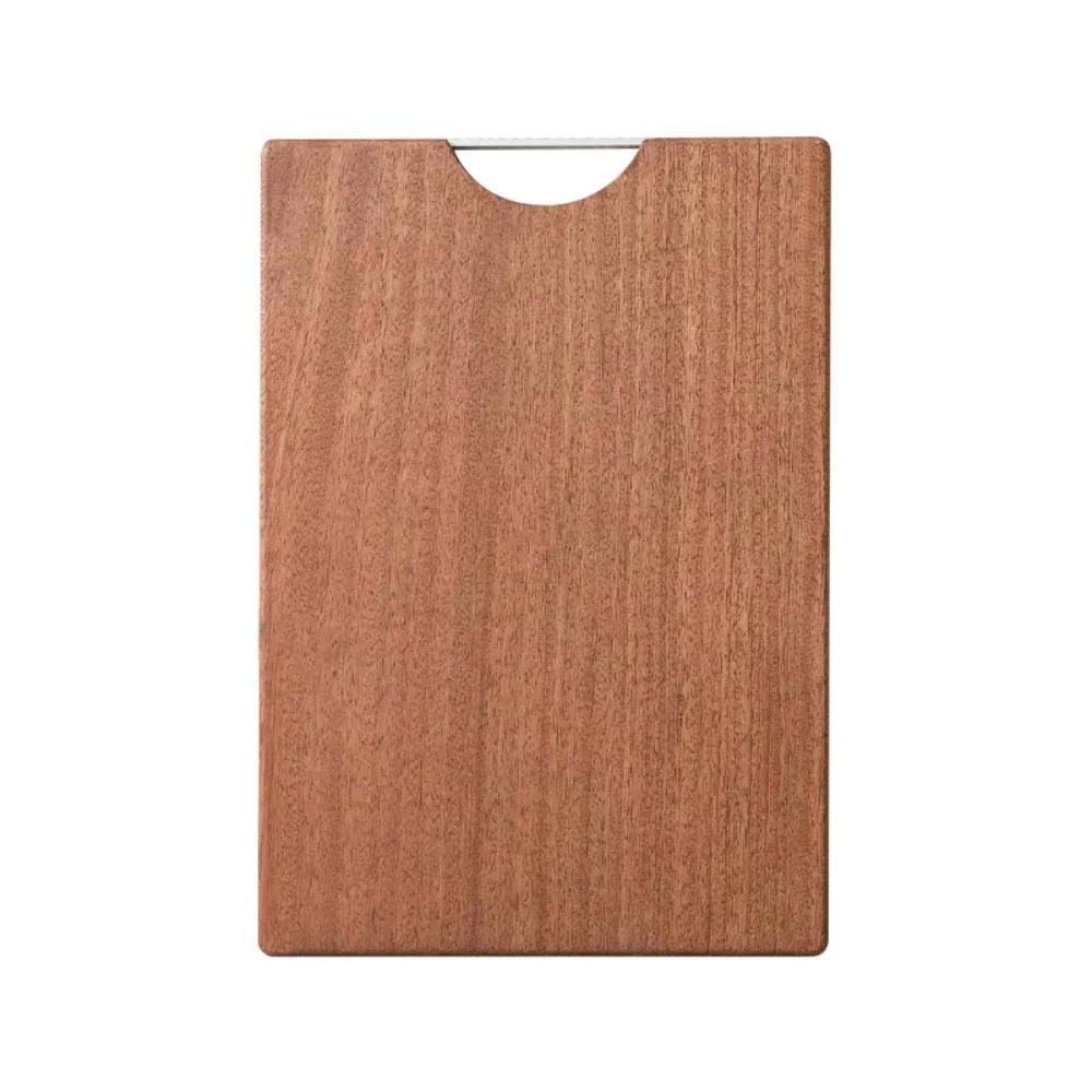 Planche à découper rectangulaire en ébène, blocs à découper en bois épais Anti-moisissure, planche à