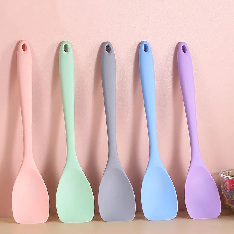 Pelle à salade en Silicone, spatule antiadhésive, ustensiles de cuisine, gâteaux, pâtisserie, gratto