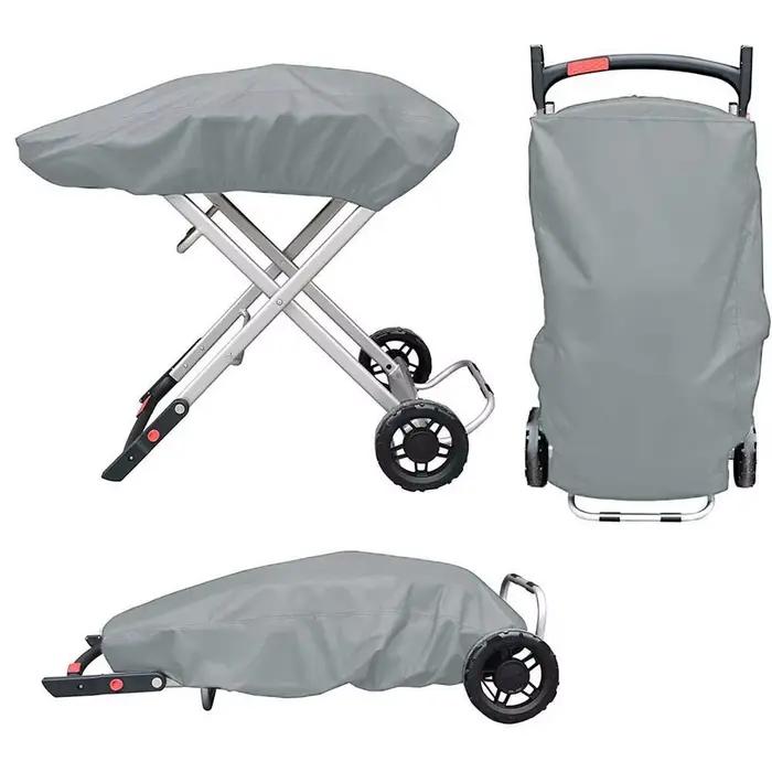 Couverture de gril grise 101x49x25cm, pour Weber voyageur, gril à gaz Portable 210D, couverture de b