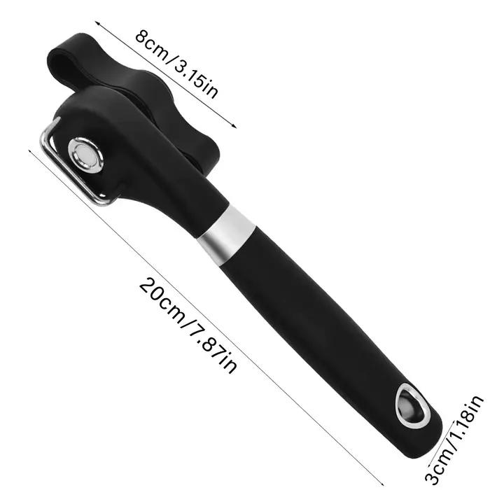 Ouvre-boîte en plastique à commande manuelle, outils de cuisine de sécurité, coupe latérale facile à