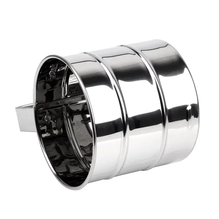 Tamis en acier inoxydable pour sucre glacé, ustensiles de cuisson en poudre, farine, maille, tasse,