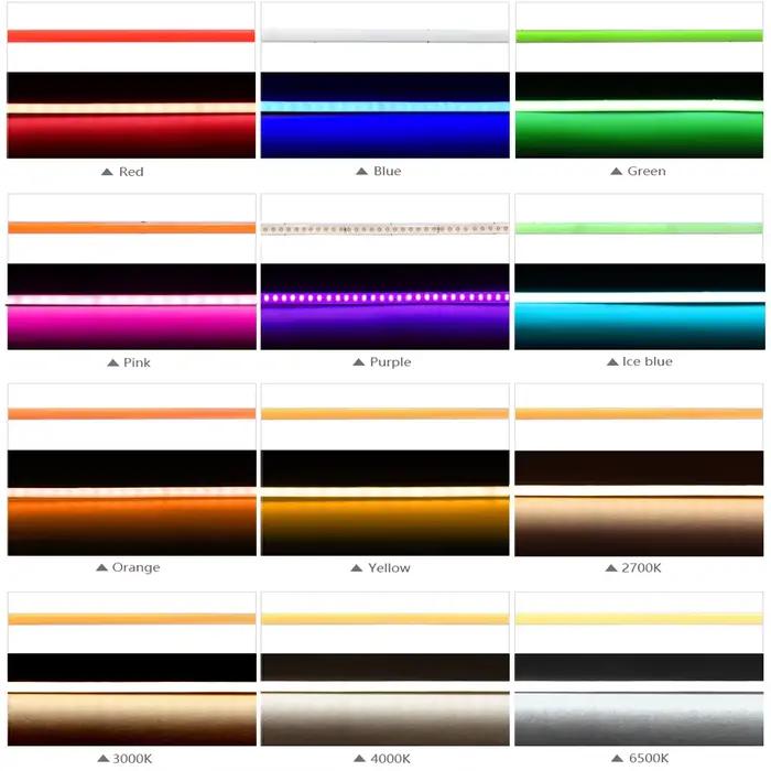 Bande lumineuse LED COB Ultra fine, 3mm, DC12V, 392 diodes/m, pour décoration de maison, voiture, br