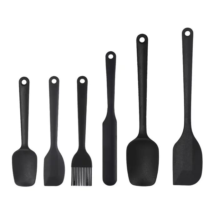 Ensemble d'outils de cuisson en silicone résistant à la chaleur, grattoir à crème, brosse à huile, b