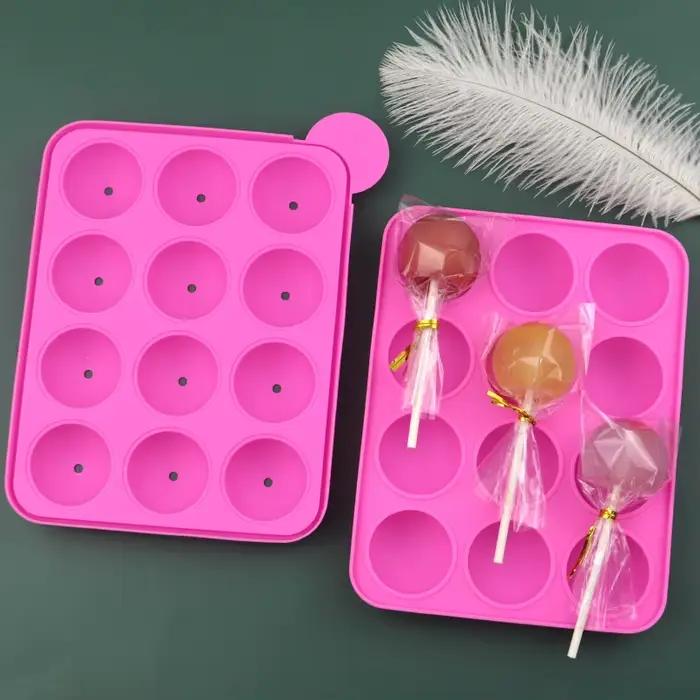Moule à sucettes en Silicone à 20 trous, bricolage, gelée de chocolat, boule de glace, moules à gâte