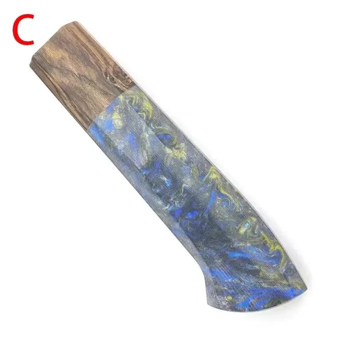 Manche en bois d'ébène, artisanat manuel, bricolage, manche de couteau damas Semi-fini, accessoires