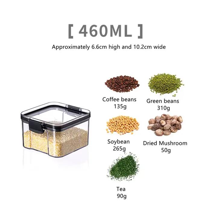 Boîte de rangement alimentaire avec couvercle, plusieurs boîtes en plastique, pots pour céréales en