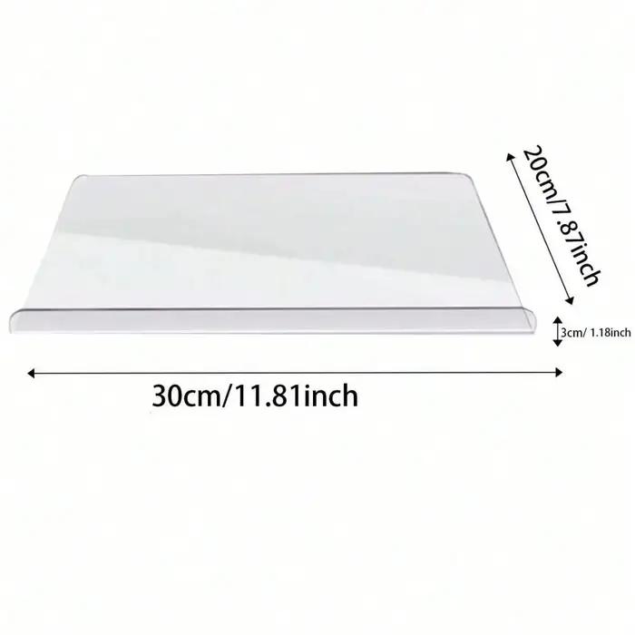 Planche à découper en acrylique transparent avec rebord de comptoir, sans BPA et sans danger pour le