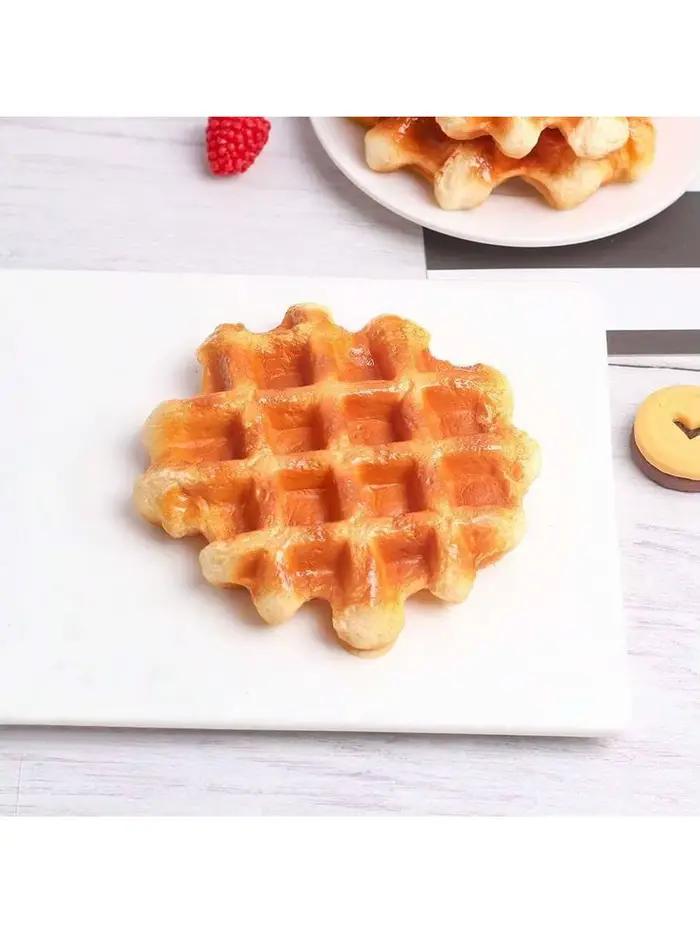 Modèle de nourriture de gaufre de Simulation 1 pièces pour l'affichage de vitrine de Simulation de g