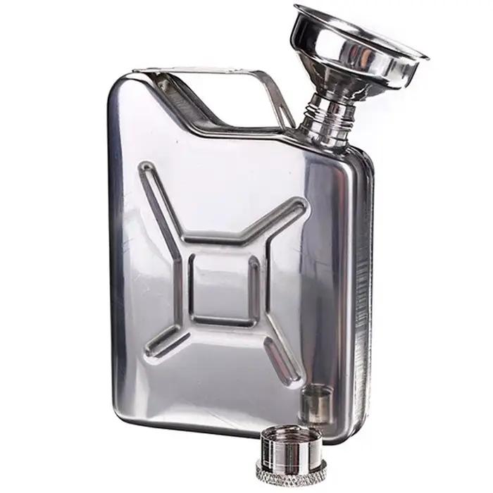 Flacon de hanche de 5Oz avec entonnoir, Pot à whisky et à vin Portable, Flagon créatif en acier inox