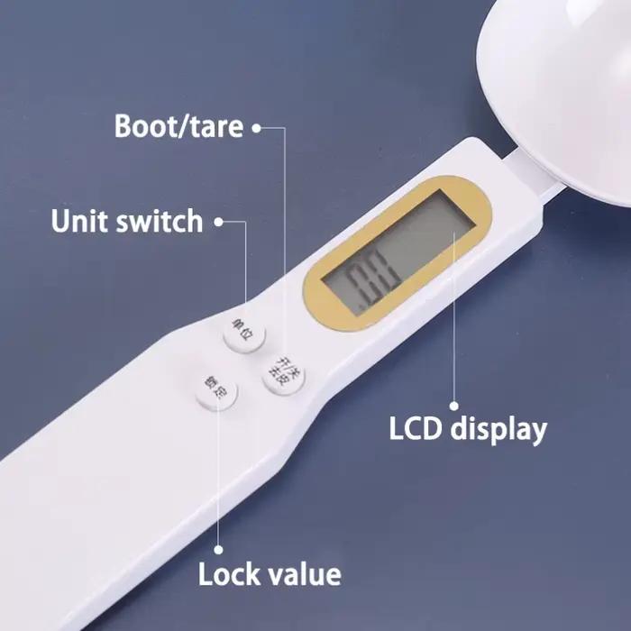 Cuillère de pesée, outil de cuisine domestique, mesure électronique du café, des aliments, de la far