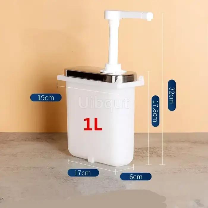 Distributeur de pompe à condiments en plastique, bouteille à presser, presse à sucre pressée à la ma