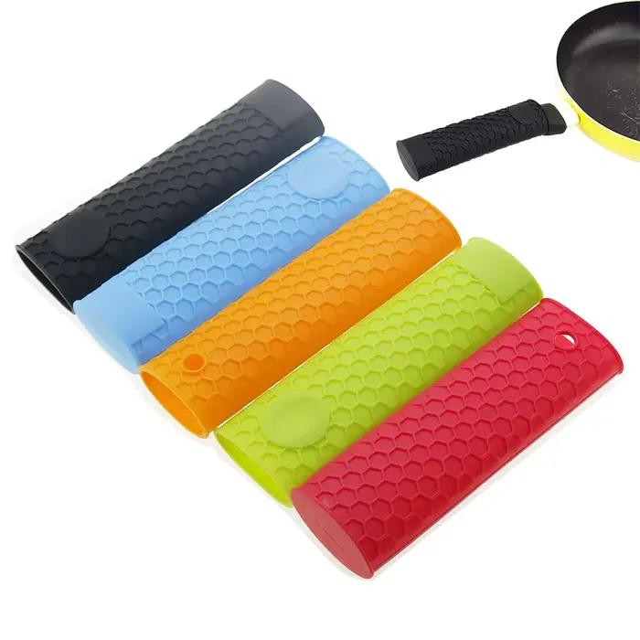 1 pièces couvercle de poignée de Pot en Silicone couvercle d'isolation outils de cuisine couvercle d