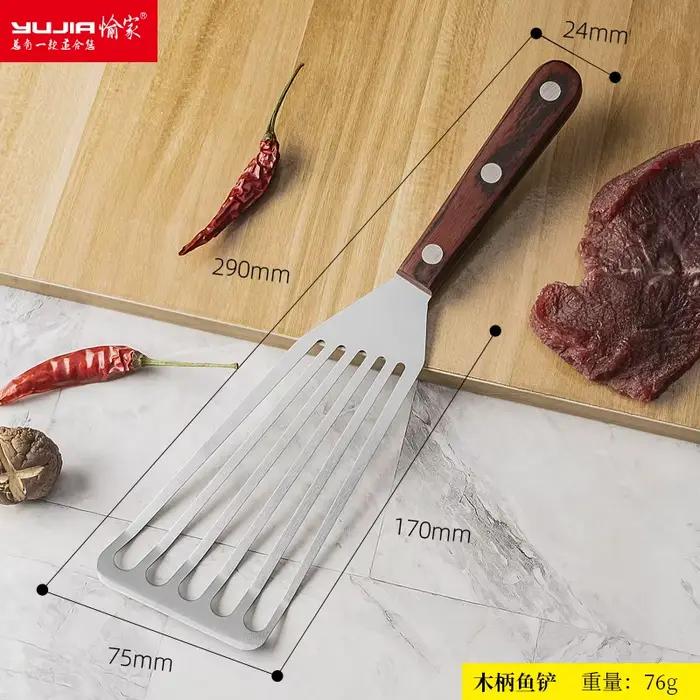 Frêne de poisson en acier inoxydable, friture de cuisine, frêne à steak, outil teppanyaki, frêne d'a