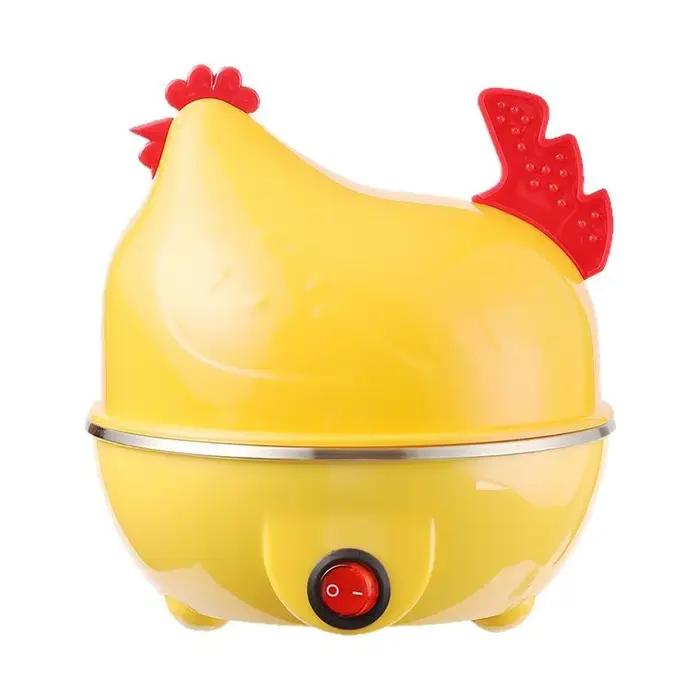 Cuiseur à œufs électrique en forme de poule de dessin animé, cuiseur à vapeur domestique multifoncti