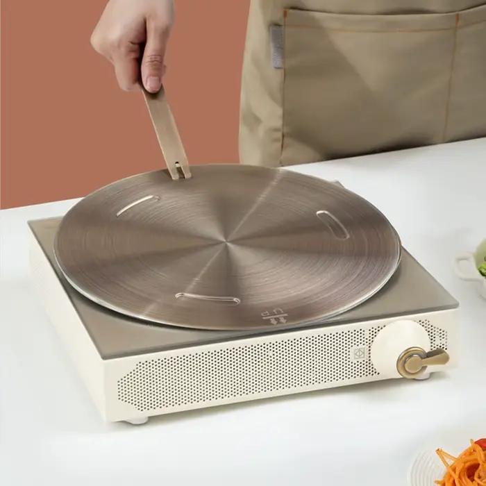 Plaque de Conduction de chaleur pour cuisinière à Induction de cuisine, diffuseur de chaleur en acie