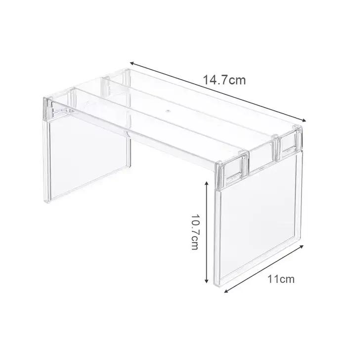 Étagère de rangement transparente pour réfrigérateur, gain de place, étagères de séparation multicou