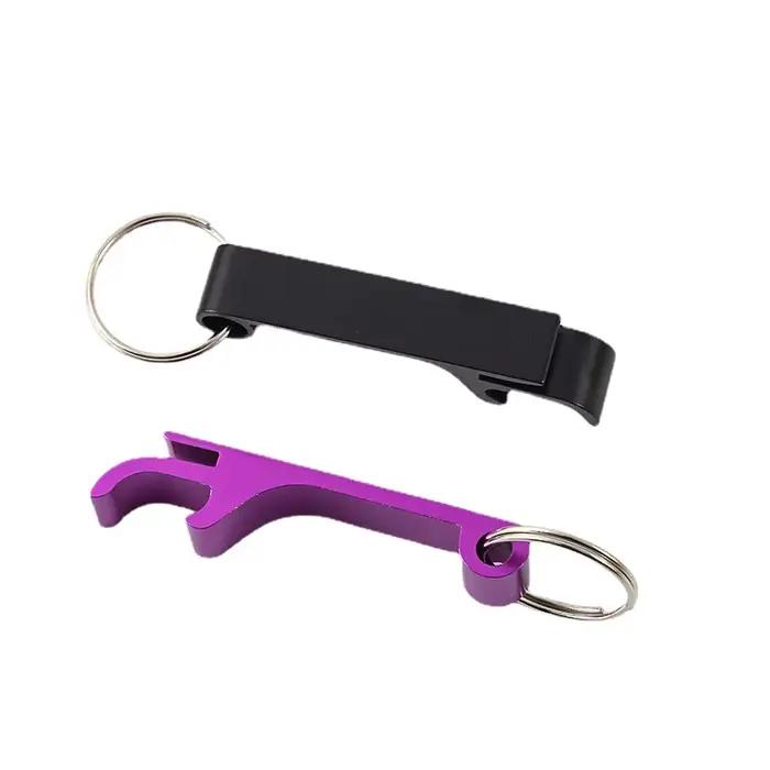 Ouvre-bouteille de bière Portable porte-clés Mini ouvre-bouteille de boisson en métal de poche Logo