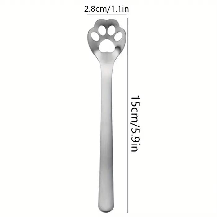 Emporte-pièce patte de chat en acier inoxydable, parfait pour le café, le sucre et la crème glacée,