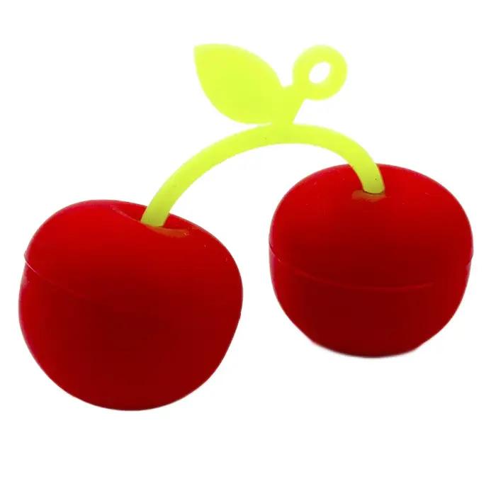 Pot de cerises en Silicone de 10ml, boîte de rangement, bouteilles, conteneur de crème, cadeau d'org