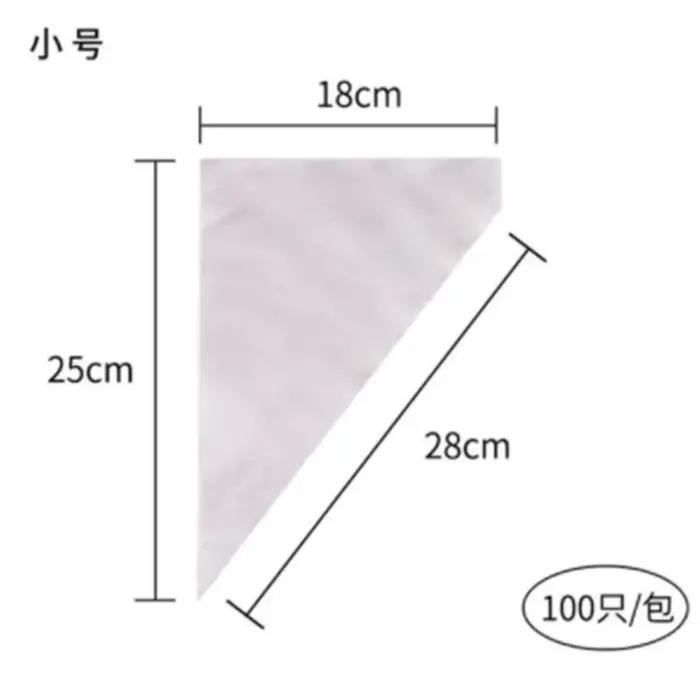 Sacs à pâtisserie jetables épais, 100 pièces, bricolage, décoration de crème de gâteau, sac à passep
