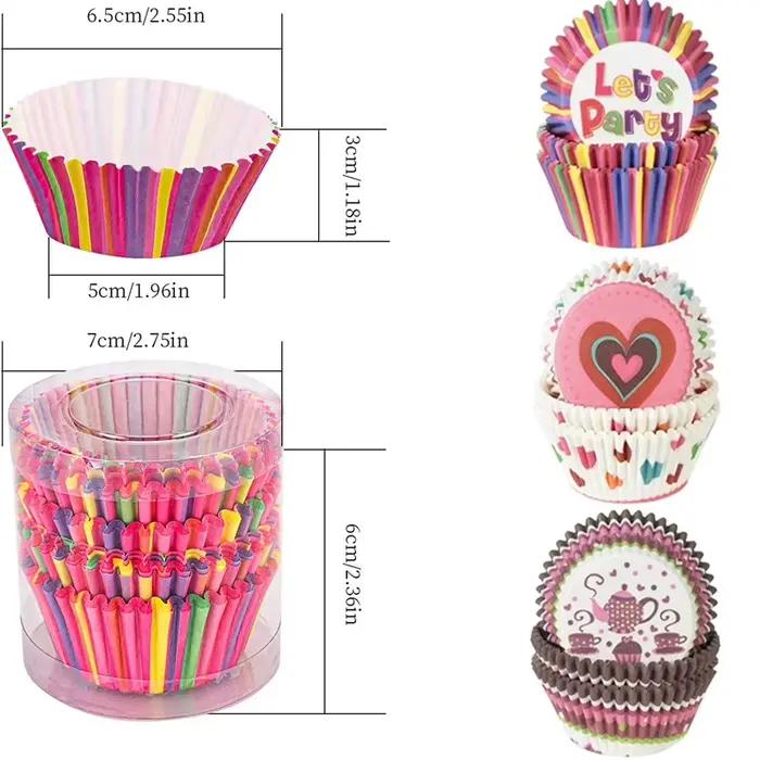 Papier standard pour gâteau à muffins Chi, doublure de cuisson, boîte à muffins, étui à tasses, outi