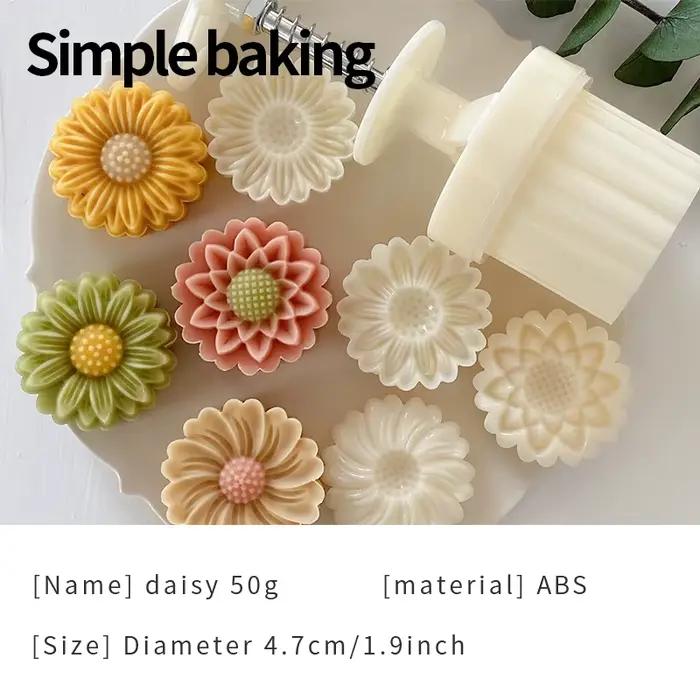 Moule à pâtisserie en forme de fleur de marguerite, outil pour la fabrication de gâteaux aux haricot