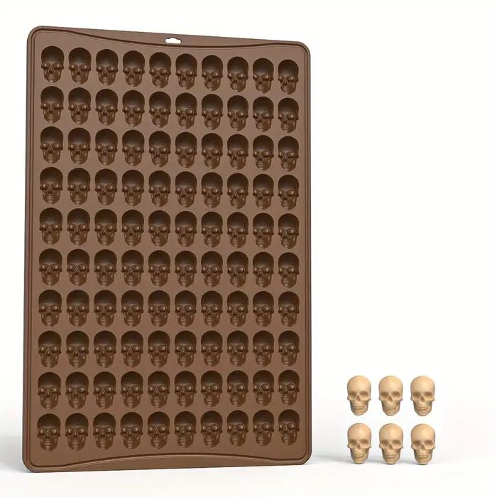 Moule de cuisson en silicone tête de mort, moule à chocolat et à bonbons, décoration de gâteaux bric
