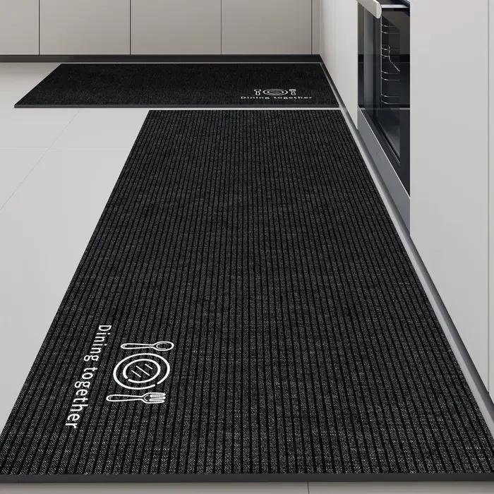 Tapis de sol spécifique pour la cuisine, absorbant l'eau et l'huile, résistant à la saleté, long et