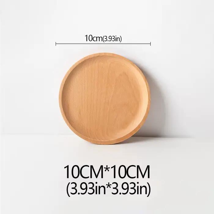 Assiette en bois de hêtre assiette de fruits plateaux de palette ovales bonbons décoratifs plateau r