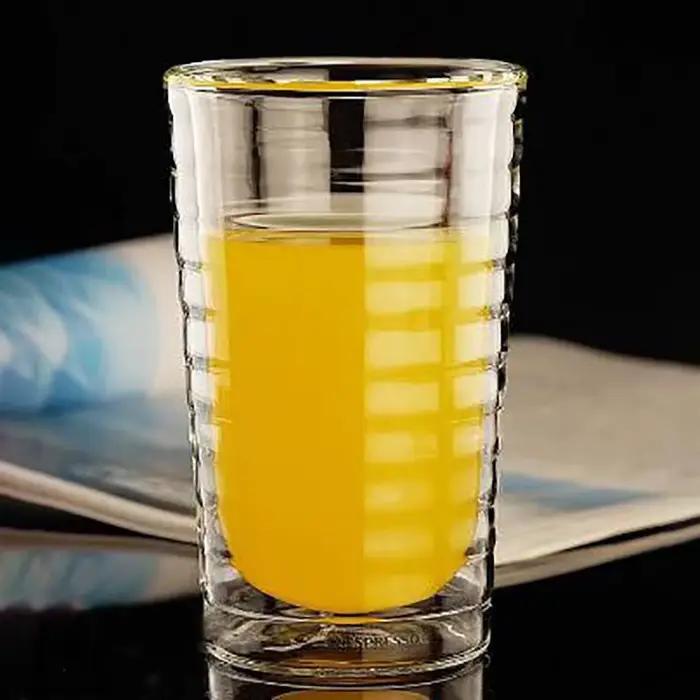 Nespresso tasse à café résistant à la chaleur Double paroi thé verre tasse bière café à la main créa