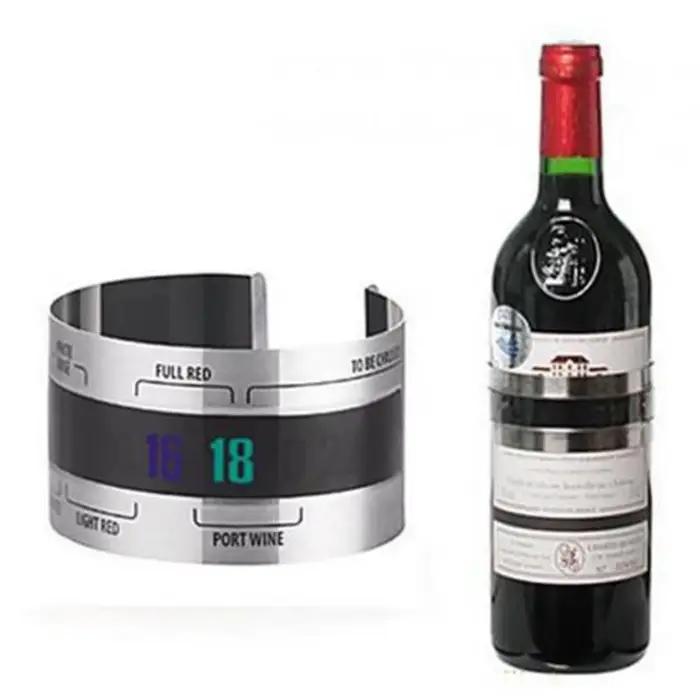 Collier de vin thermomètre barre outil de boisson bouteille de vin intelligente thermomètre à pressi