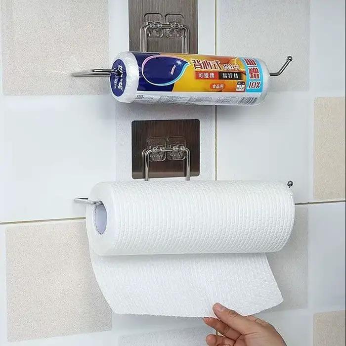 4/1 pièces porte-papier de cuisine crochet de rangement pour serviettes porte-papier hygiénique port