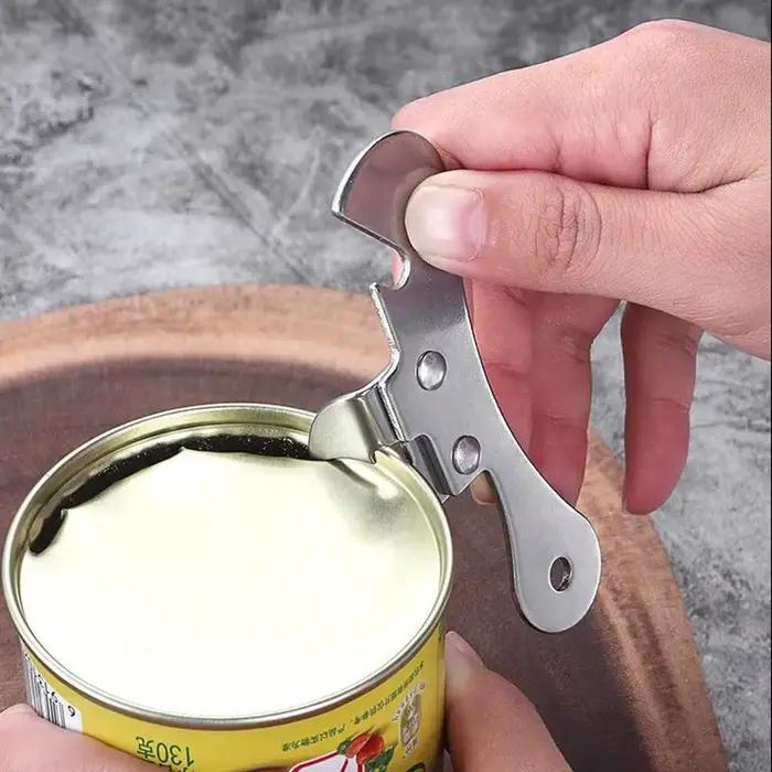 Ouvre-boîte multifonction en acier inoxydable, sécurité, coupe latérale, étain manuel, pot ergonomiq