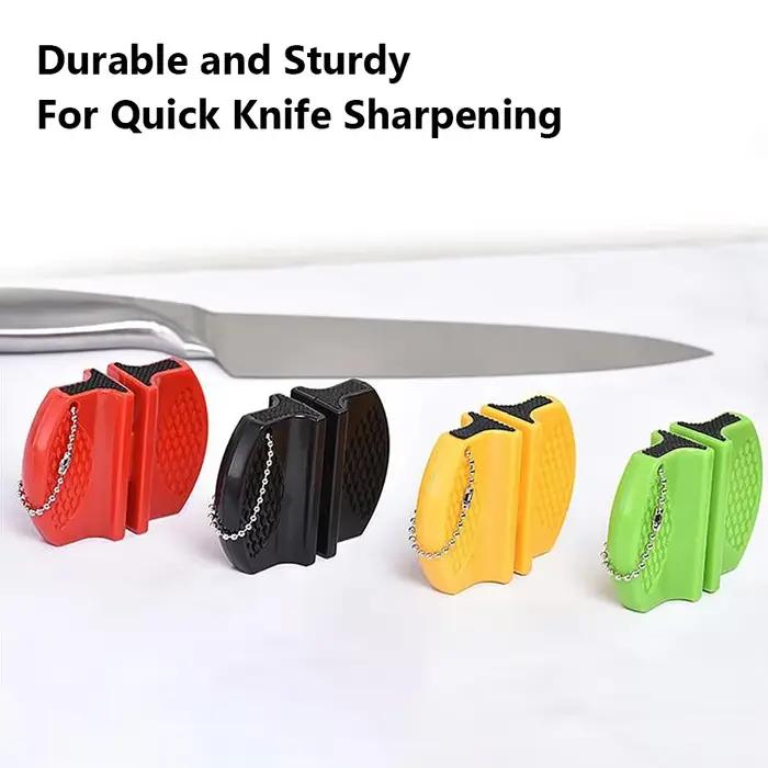 Mini affûteur de couteaux double face, outil d'extérieur et de cuisine Portable pour l'affûtage rapi